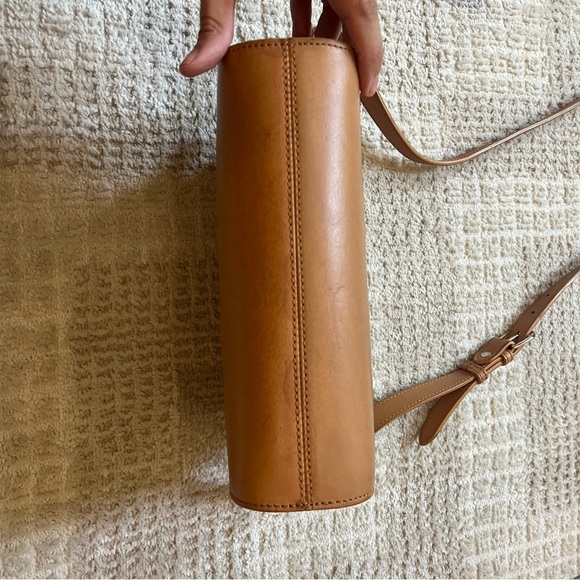 A.P.C. Demi Lune Tan Leather Crossbody Bag - Picture 7 of 8